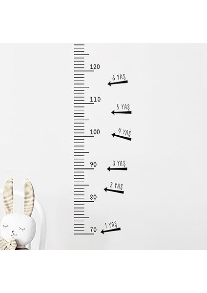 Ölçer Duvar Cetveli - Kendinden Yapışkanlı Şeffaf Etiket - Mezura Sticker - Çocuk ve Yetişkinler Için, Minimalist Dekoratif Dayanıklı, Ev ve Kreş Kullanımına Uygun - Yaş Etiketi ve Isimlik Dahil fırsatları