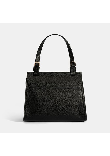 Kadın Siyah Omuz Askılı Deri El Çantası modelleri