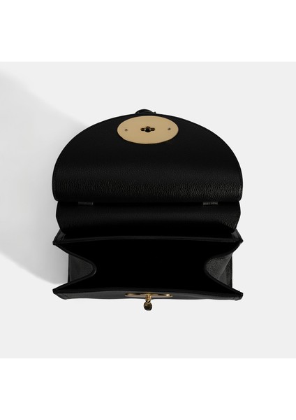 Kadın Siyah Omuz Askılı Deri El Çantası indirimleri