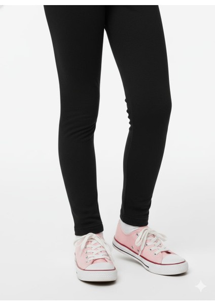 Kız Çocuk Pamuklu Likralı Şardonlu Mevsimlik Tayt fırsatları