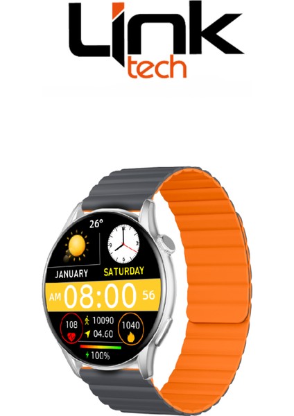 S104 Premium Lt Watch 46MM Süper Amoled IP68 Suya Dayanıklı Akıllı Saat (Kvk Türkiye Garantili)