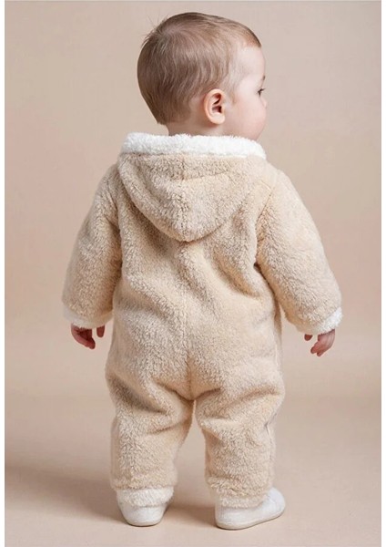 Kışlık Peluş Kapüşonlu Bebek Tulumu fiyatları