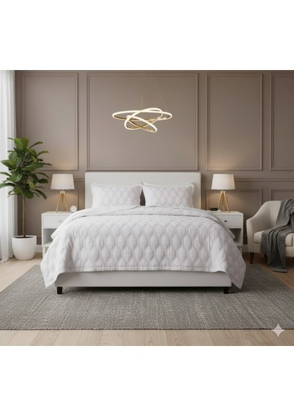 Star Tek Kişilik Yatak Örtüsü Lila