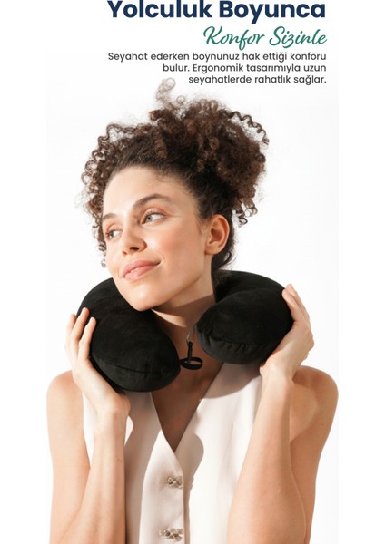 Ortopedik Seyahat Yastığı Visco Boyun Destekli Seyahat Yastığı fırsatları