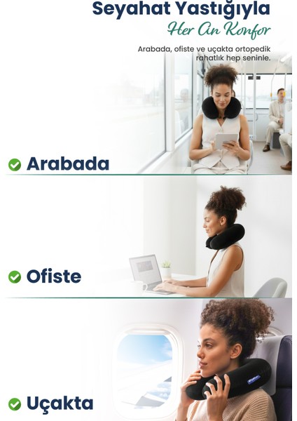 Ortopedik Seyahat Yastığı Visco Boyun Destekli Seyahat Yastığı indirimleri