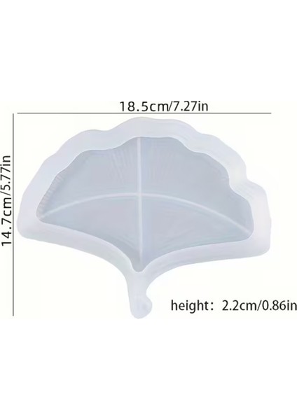 Silikon Ginkgo Yaprağı Tepsi Kalıbı - Epoksi, Beton ve Alçı Için Dekoratif Kalıp fiyatları