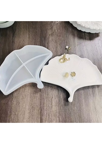 Silikon Ginkgo Yaprağı Tepsi Kalıbı - Epoksi, Beton ve Alçı Için Dekoratif Kalıp modelleri