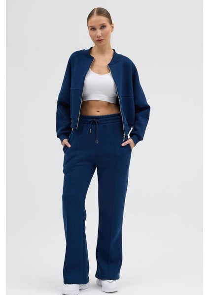 Kadın 3 Iplik Şardonlu Cepli Premium Eşofman Takımı NBHS001