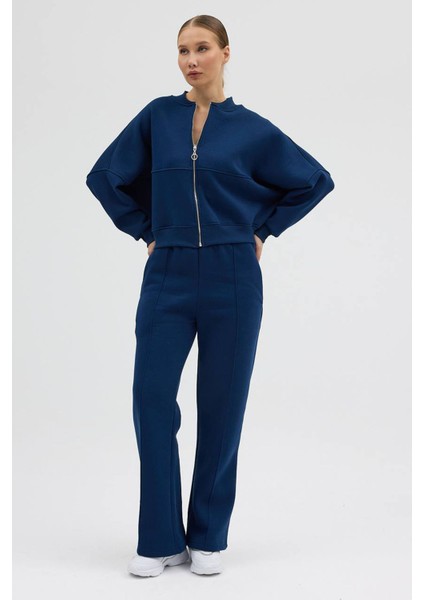 Kadın 3 Iplik Şardonlu Cepli Premium Eşofman Takımı NBHS001 modelleri