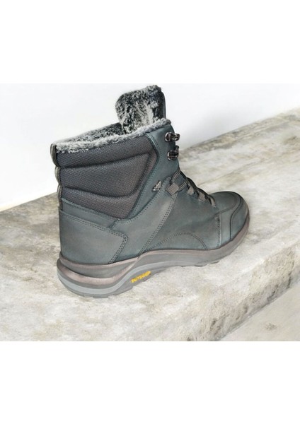 Oz.03 Erkek Hakiki Deri Rahat Kürklü Kaymaz Suya Dayanıklı Kışlık Bot