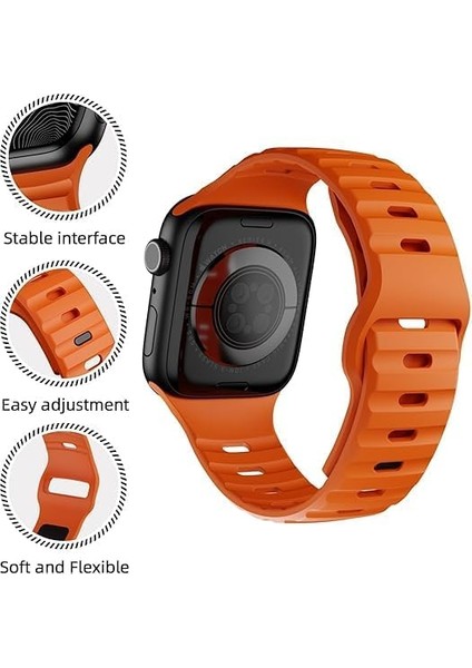 Yumuşak Silikon Su Geçirmez Band, Ultra Kordonları ile Uyumlu 49/45/44/42 Mm, Iwatch Serisi 8 7 6 5 4 3 2 1 Se Ultra Için Erkek Kadın Spor Kordonu fiyatları