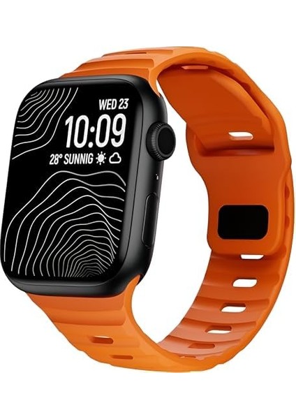 Yumuşak Silikon Su Geçirmez Band, Ultra Kordonları ile Uyumlu 49/45/44/42 Mm, Iwatch Serisi 8 7 6 5 4 3 2 1 Se Ultra Için Erkek Kadın Spor Kordonu modelleri