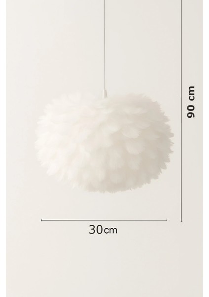 Flora Model Tüylü Kumaş Modern Estetik Tekli Sarkıt Avize fiyatları