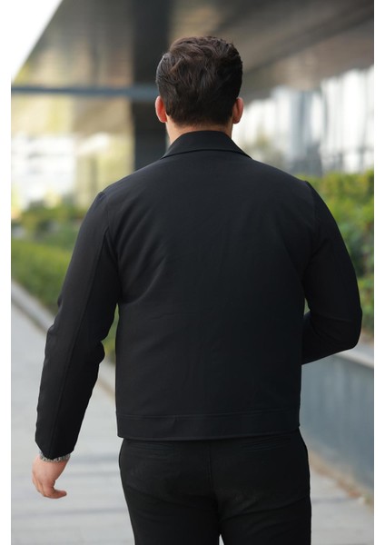 Slim Fit Erkek Fermuarlı Mevsimlik Ceket - 7423 fırsatları