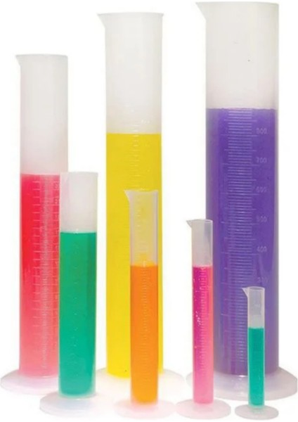 Plastik Mezür Çeşitleri 10ML,25ML,50ML,100ML,250ML,500ML ve 1000ML Taksimatlı Ölçü Laboratuvara Uygun modelleri