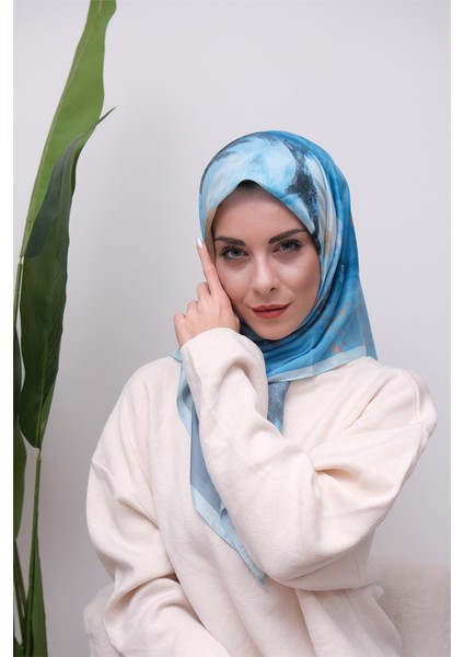 Renkli Karma Desen Dijital Soft Eşarp