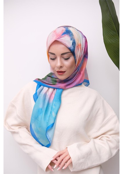 Renkli Karma Desen Dijital Soft Eşarp fırsatları