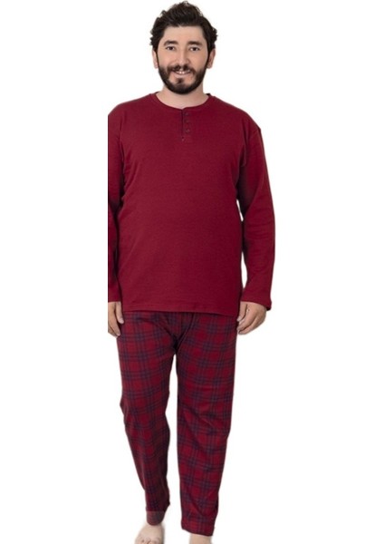 Grande Premium Penye Interlok Kumaş Kışlık Büyük Beden Erkek Pijama Takımı 3xl/6xl modelleri