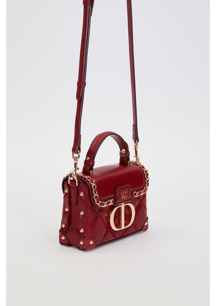 Koyu Kahve Kapitone Zincirli El Çantası fiyatları