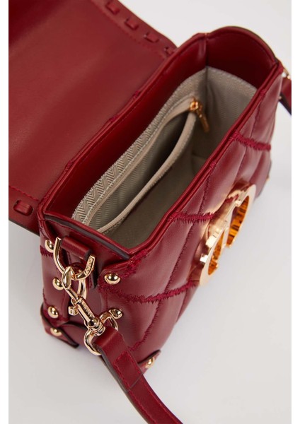 Koyu Kahve Kapitone Zincirli El Çantası modelleri