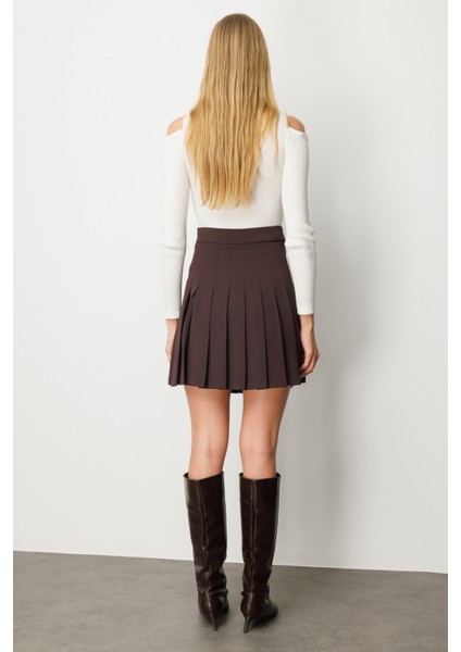 Kadın Piliseli Tenis Etek 2005 Kahverengi fırsatları