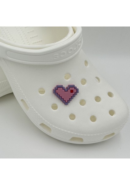 Terlik Süsü ve Aksesuarı , Çanta Süsü – Renkli Jibbitz Minecrft Kalp Görselli Figür Aksesuarı fiyatları