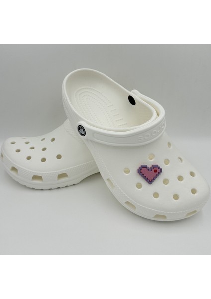 Terlik Süsü ve Aksesuarı , Çanta Süsü – Renkli Jibbitz Minecrft Kalp Görselli Figür Aksesuarı modelleri