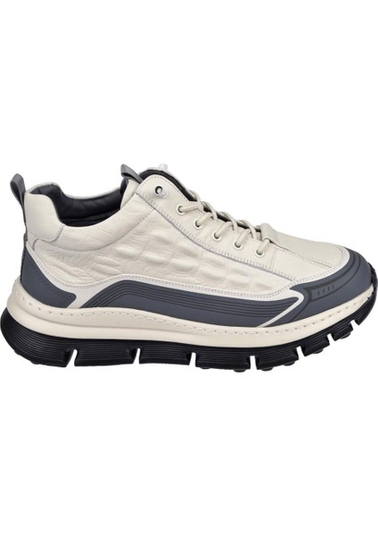 Hakiki Deri Erkek Spor Ayakkabı Sneaker GJ-25K517 Beyaz fiyatları