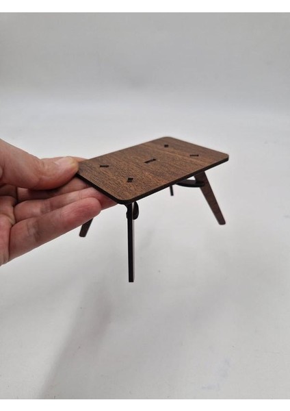 Ahşap Minyatür Oyuncak Dekoratif Masa 10 cm x 6 cm x 6 cm fiyatları