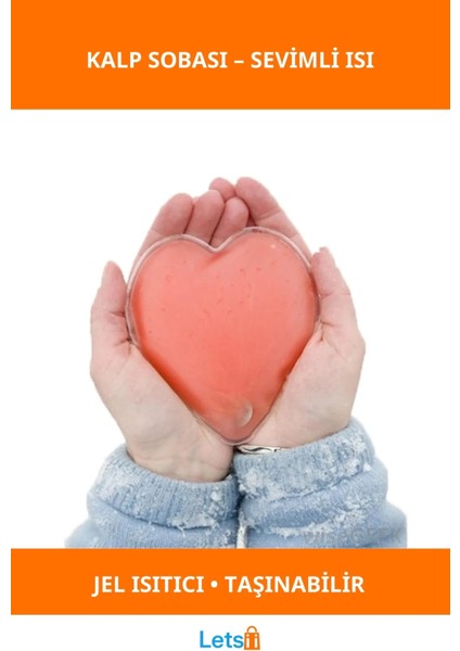 Kalp Şeklinde Jel El Sobası Sıcak Tutucu