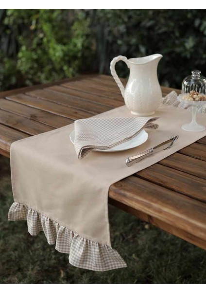 Keten Fırfırlı Runner 40 X140