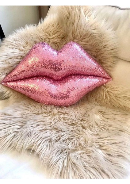 Payetli Dudak Yastık 48 X34