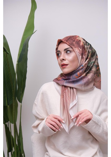 Renkli Karma Desen Dijital Soft Eşarp fırsatları