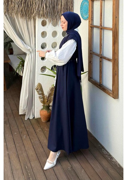 Pile Detaylı Kemerli Jile Lacivert fiyatları