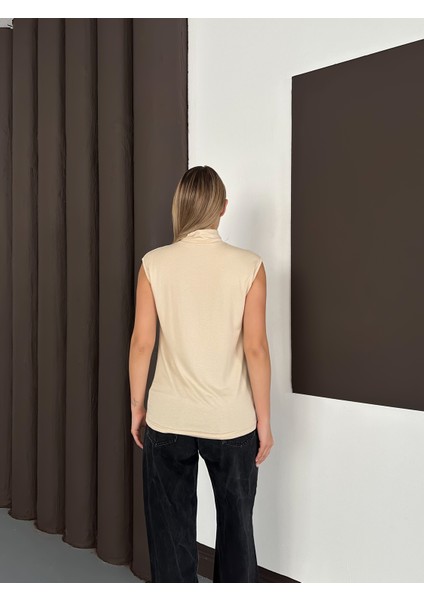 Kadın Sıfır Kol Boğazlı Body 3'lü Set