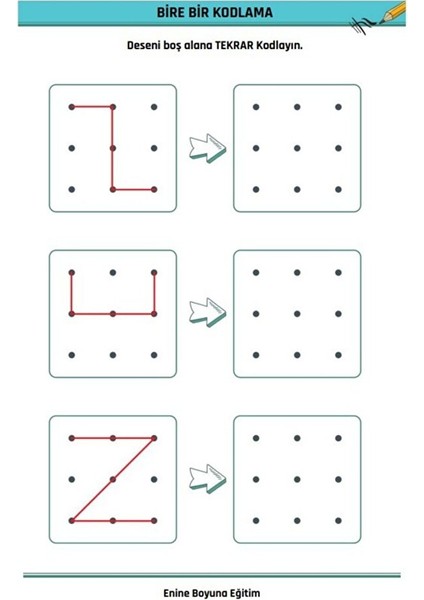 3-9 Yaş Desen Kodlama (Kodlamanın Mantığını Öğretir) fiyatları