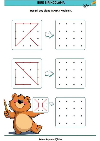 3-9 Yaş Desen Kodlama (Kodlamanın Mantığını Öğretir) modelleri