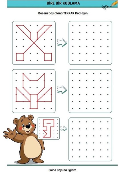 3-9 Yaş Desen Kodlama (Kodlamanın Mantığını Öğretir) fırsatları