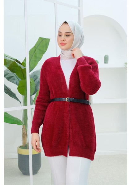 7531 Angora Selanik Örgülü Hırka