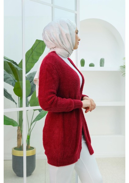 7531 Angora Selanik Örgülü Hırka modelleri