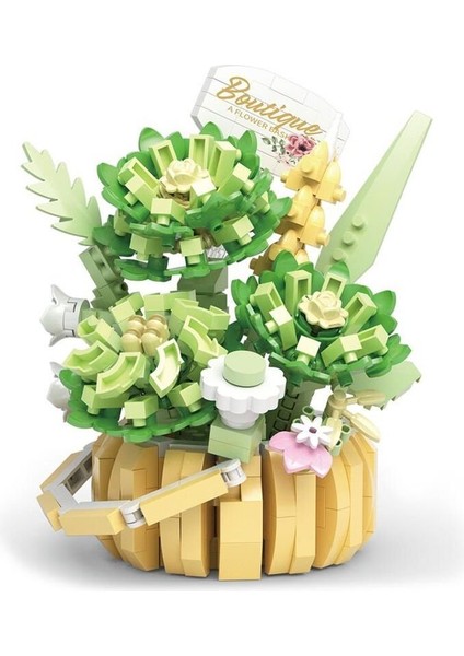 P1091 Panlos Çiçek Buketi 524 Parça Block Oyuncak