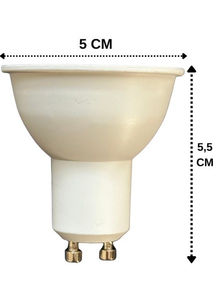 (1 adet) Cata 8W (50W) 3000K (Sarı Işık) GU10 DUYLU LED Spot Ampul fiyatları