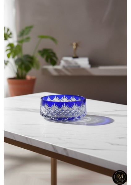 Kesme Kristal El Işçiliği Kase