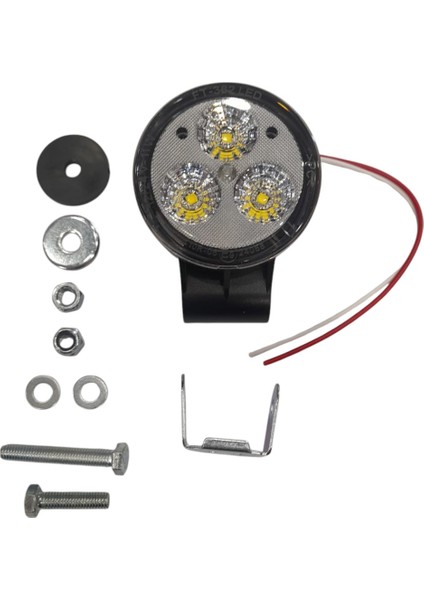 SİS FARI YUVARLAK 3 LED SARI IŞIK 1200LUMEN FT 362 D S CR