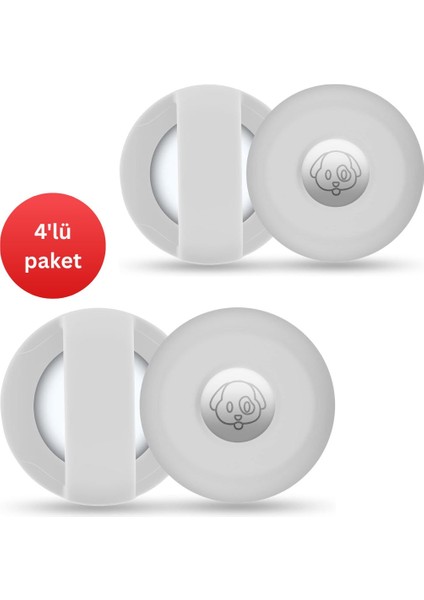 Airtag Kedi Tasması Kılıfı (4'lüpaket)