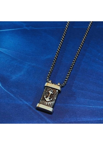 El Işçiliği 925 Ayar Gümüş Erkek Kolye