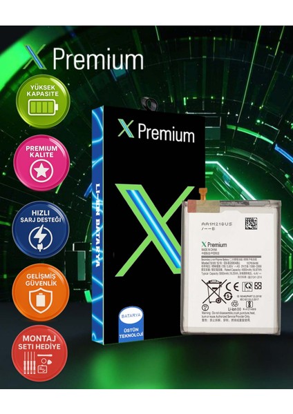 Xpremium Samsung A40S Uyumlu Batarya Pil Süper Yüksek Kalite 3000 Mah EB-BG580ABU
