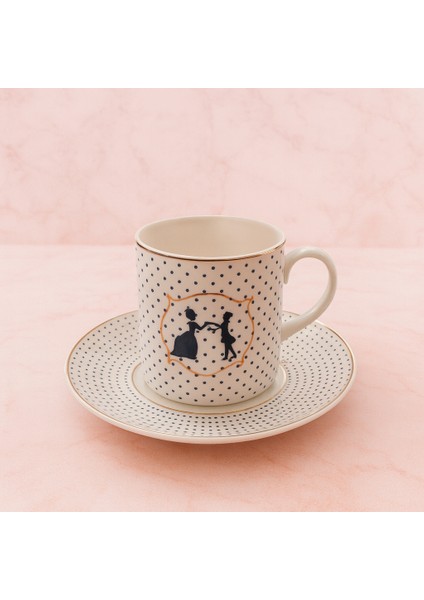 Mom New Bone 6 Kişilik Kahve Fincan Takımı 90ML