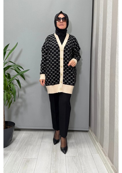 Hırka Siyah-Taş 26KOBHRK3083