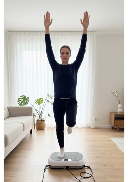 Vibecore Ev Tipi Dikey Mikro Titreşimli Egzersiz Aleti – Uzaktan Kumandalı Fitness Platformu